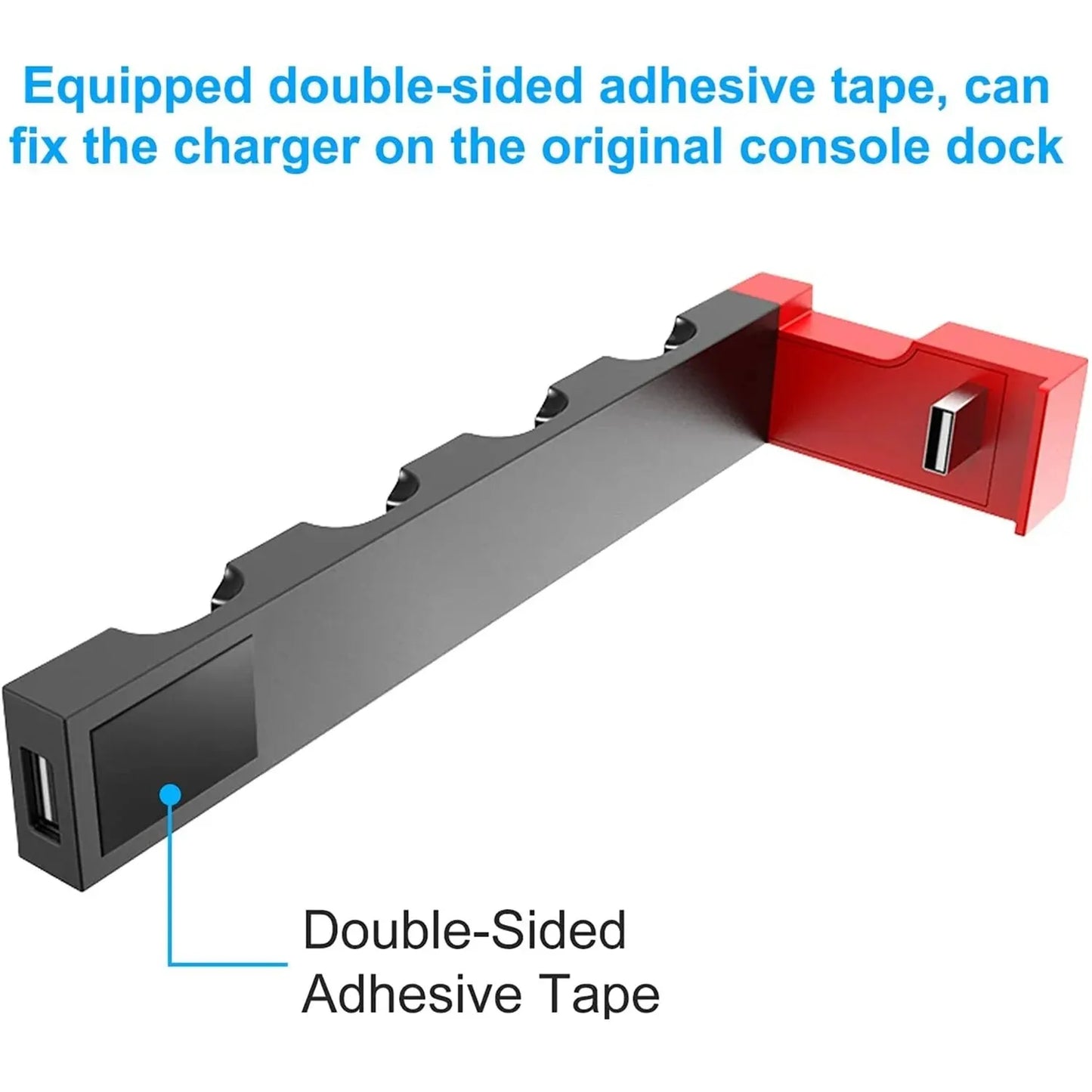 Joycon Charging Dock Station - Charges Up To 4 Controllers, Compatible with Switch and OLED Model