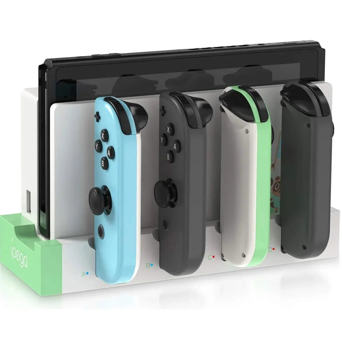Joycon Charging Dock Station - Charges Up To 4 Controllers, Compatible with Switch and OLED Model