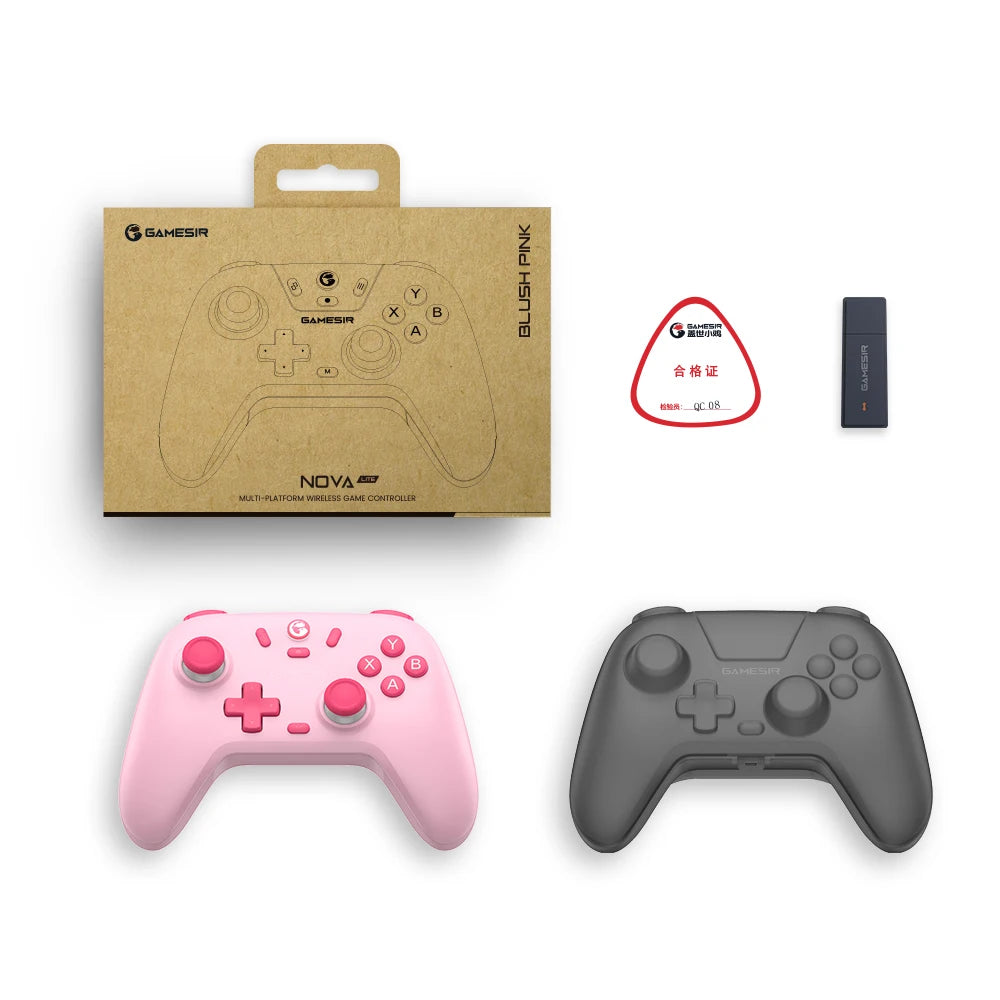 Controller Nova Lite Wireless Gamepad with Bluetooth, Dongle, Wired.