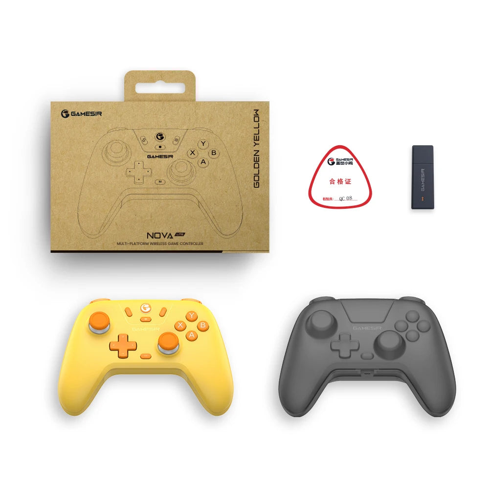 Controller Nova Lite Wireless Gamepad with Bluetooth, Dongle, Wired.
