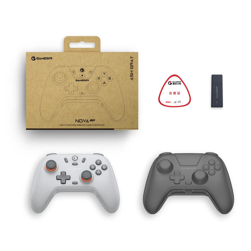 Controller Nova Lite Wireless Gamepad with Bluetooth, Dongle, Wired.