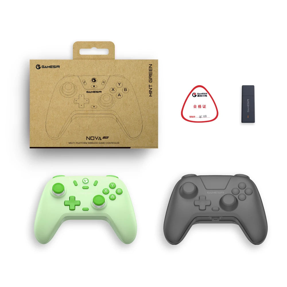 Controller Nova Lite Wireless Gamepad with Bluetooth, Dongle, Wired.