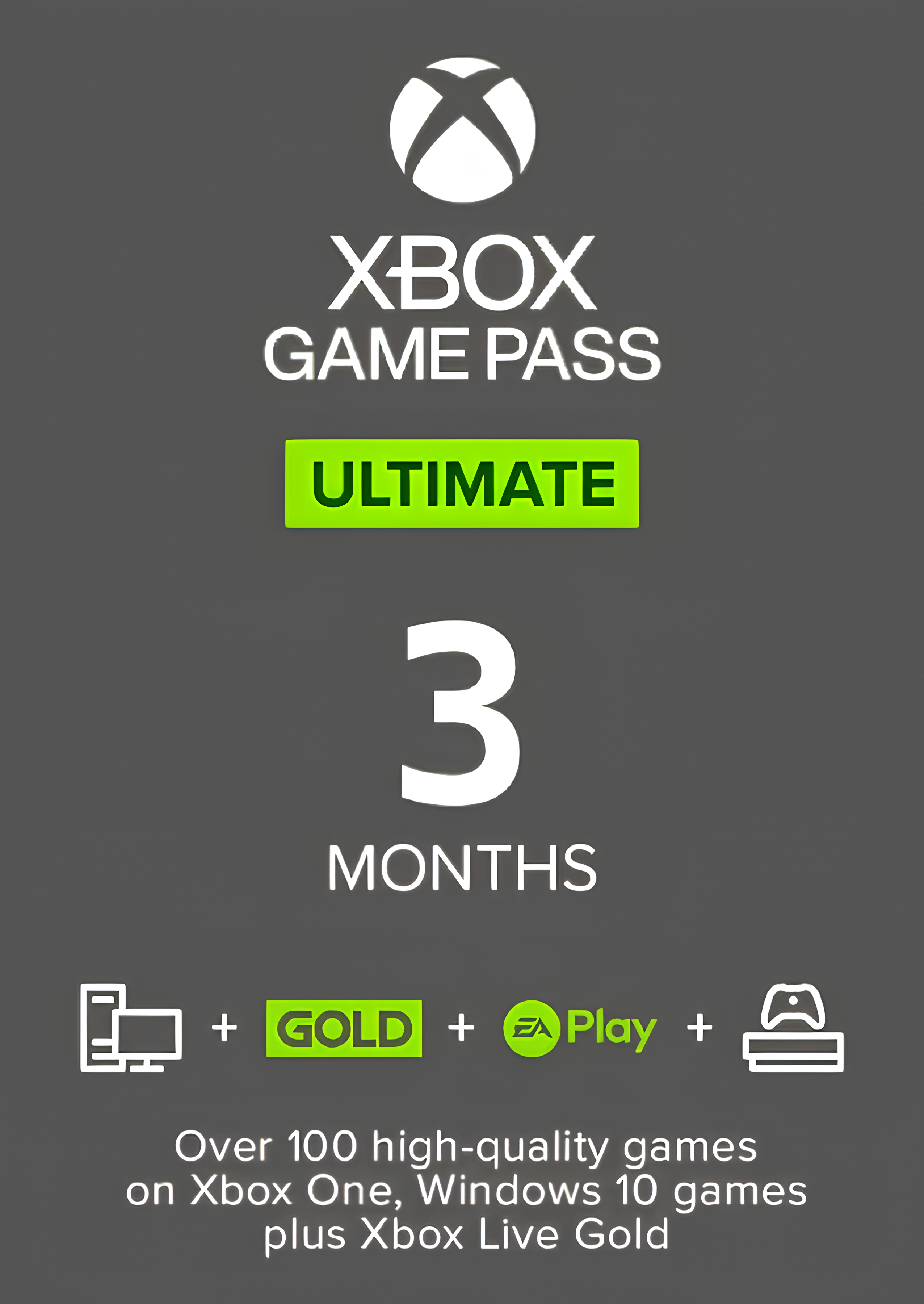 Xbox Game Pass Ultimate - 3 Month Membership (Xbox One / PC) (EU & UK)