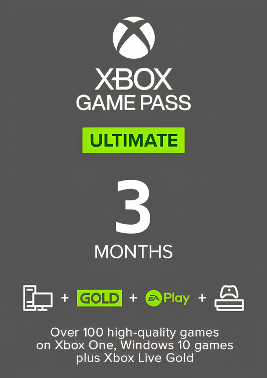 Xbox Game Pass Ultimate - 3 Month Membership (Xbox One / PC) (EU & UK)