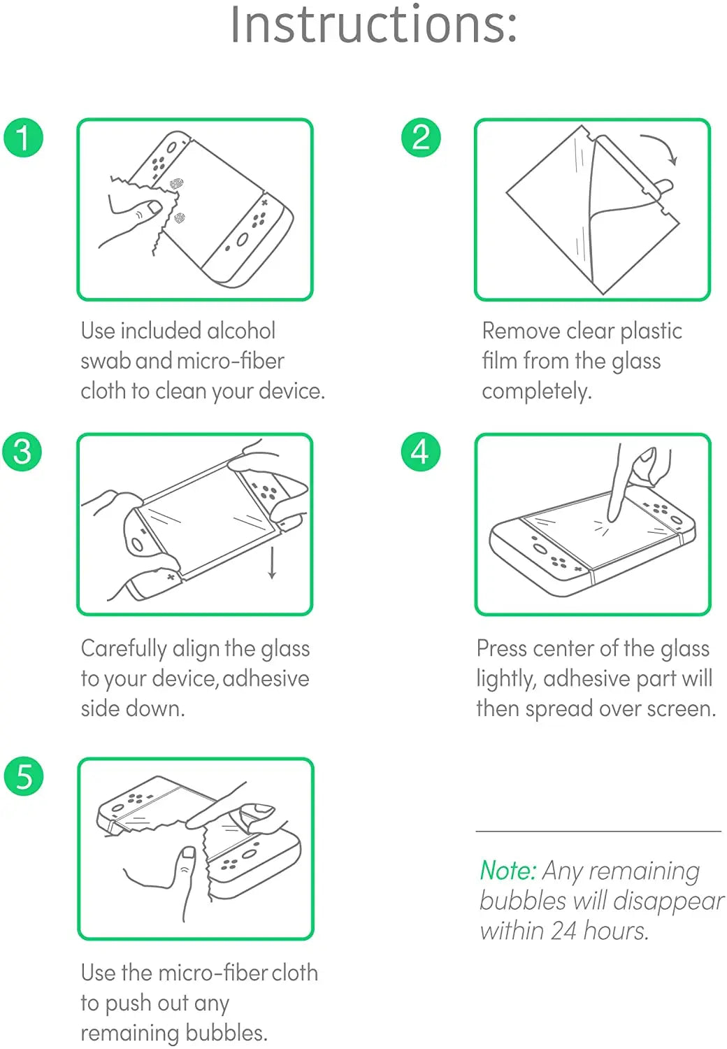 1/2/3PCS Tempered Glass 9H for Nintendo Switch OLED /NS /Lite.