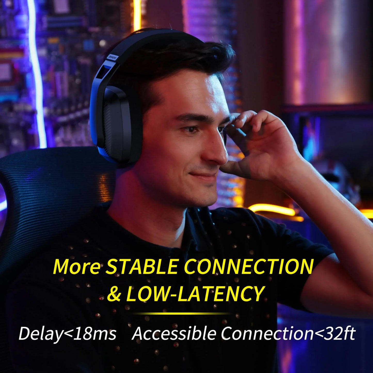 BW06 2.4GHz Wireless Gaming Headset with Microphone for PS5, PS4.
