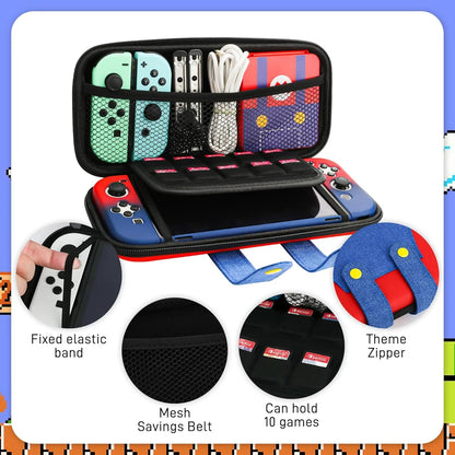 Large Carrying Protective Case for Nintendo Switch, Switch OLED, LITE.