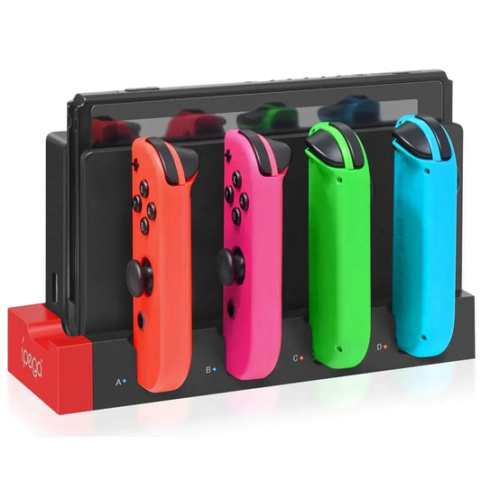 Joycon Charging Dock Station - Charges Up To 4 Controllers, Compatible with Switch and OLED Model
