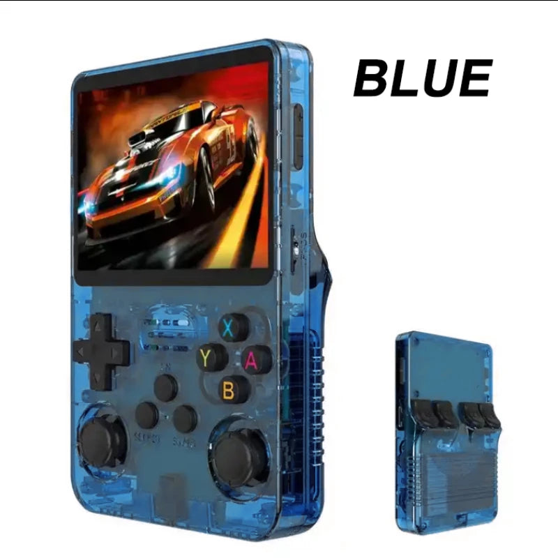 R36S Retro Handheld Video Game Console 3.5Inch IPS Screen.