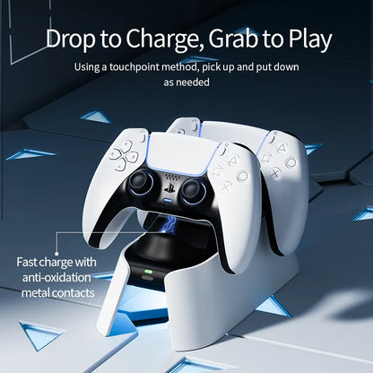 PS5 Slim Optical Drive Digital Edition Wireless Gamepad with Two-Chargers