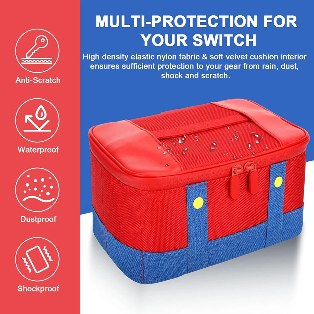 Large Carrying Protective Case for Nintendo Switch, Switch OLED, LITE.