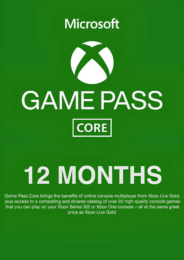 Xbox Game Pass Core - 12 Month Membership (EU & UK)