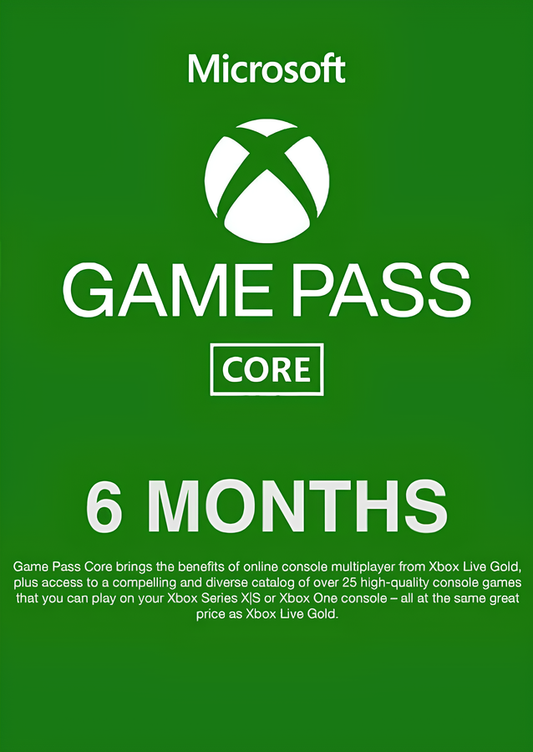 Xbox Game Pass Core - 6 Month Membership (EU & UK)