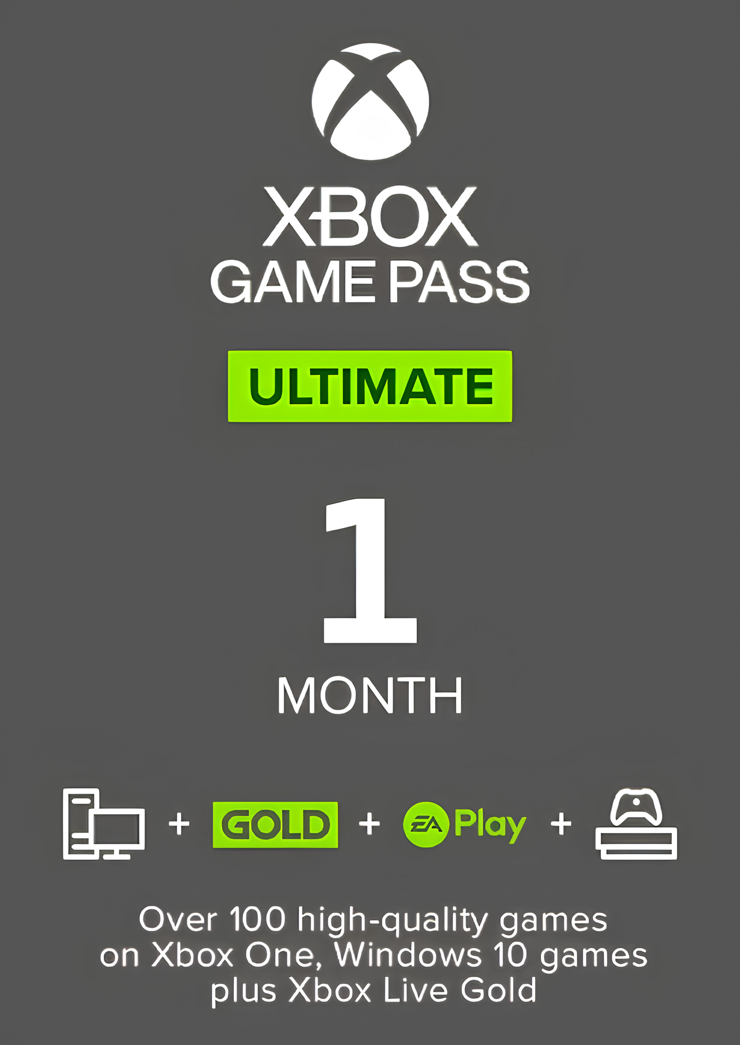 Xbox Game Pass Ultimate - 1 Month Membership (Xbox One / PC) (EU & UK)