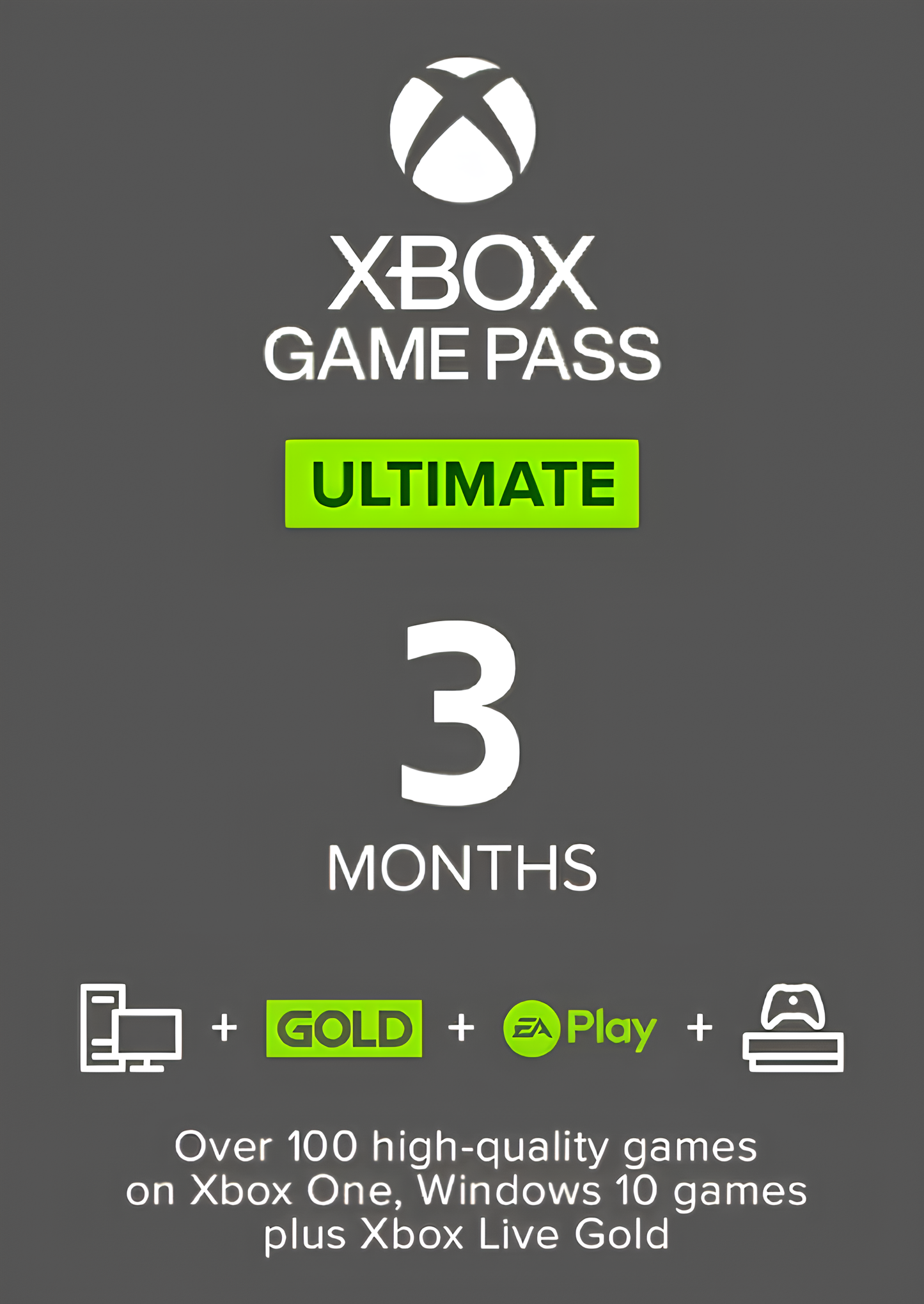 Xbox Game Pass Ultimate - 3 Month Membership (Xbox One / PC) (EU & UK)
