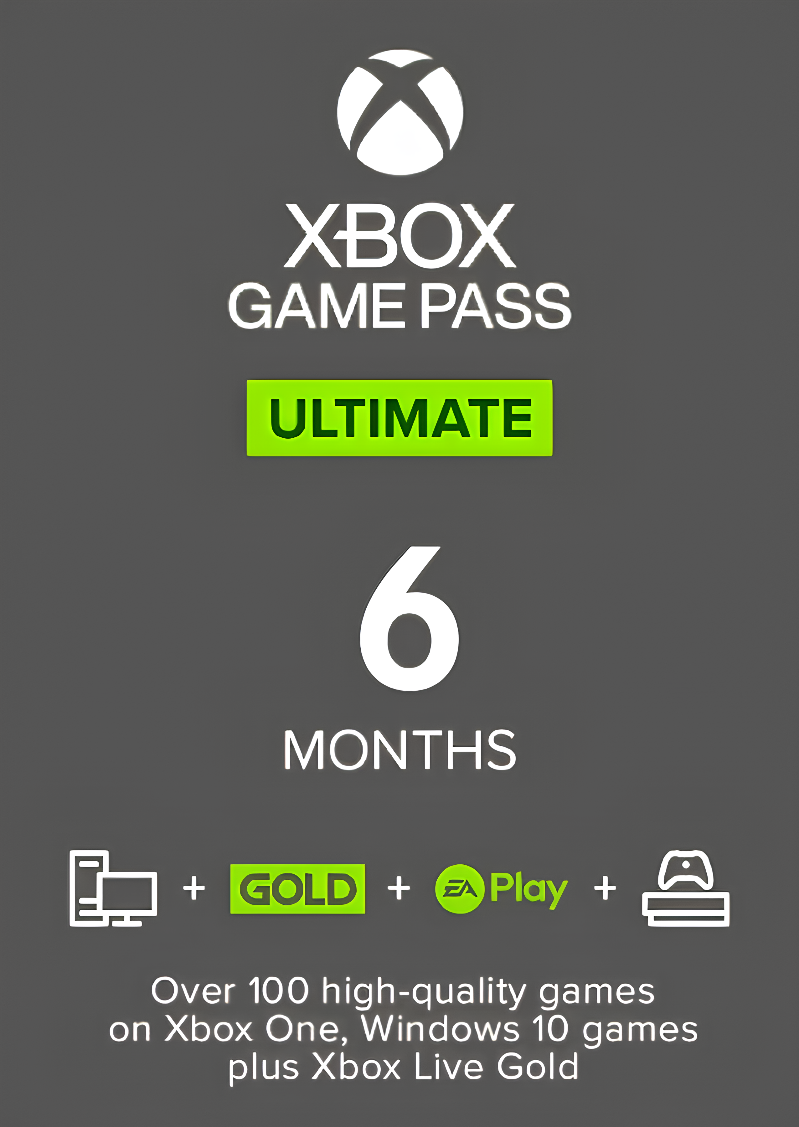 Xbox Game Pass Ultimate - 6 Month Membership (Xbox One / PC) (EU & UK)
