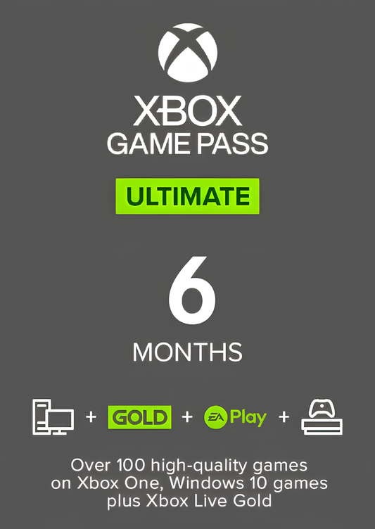 Xbox Game Pass Ultimate - 6 Month Membership (Xbox One / PC) (EU & UK)